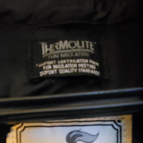 Sana Furs & Leather vintage black trench women's size XS Thermolite insulation - Picture 5 of 5